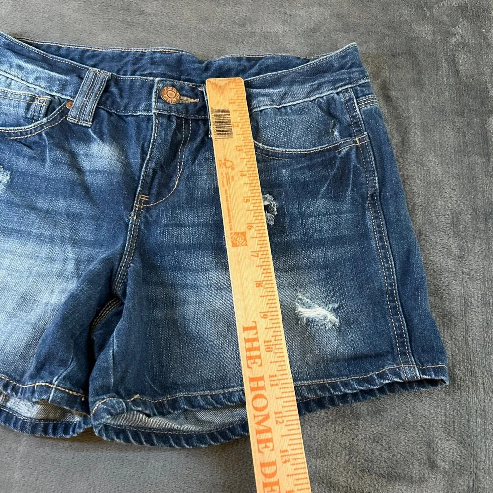 Gap Distressed Denim Shorts Casual Summer Dark Wash Jean Blue Womens 6 30x4.5
